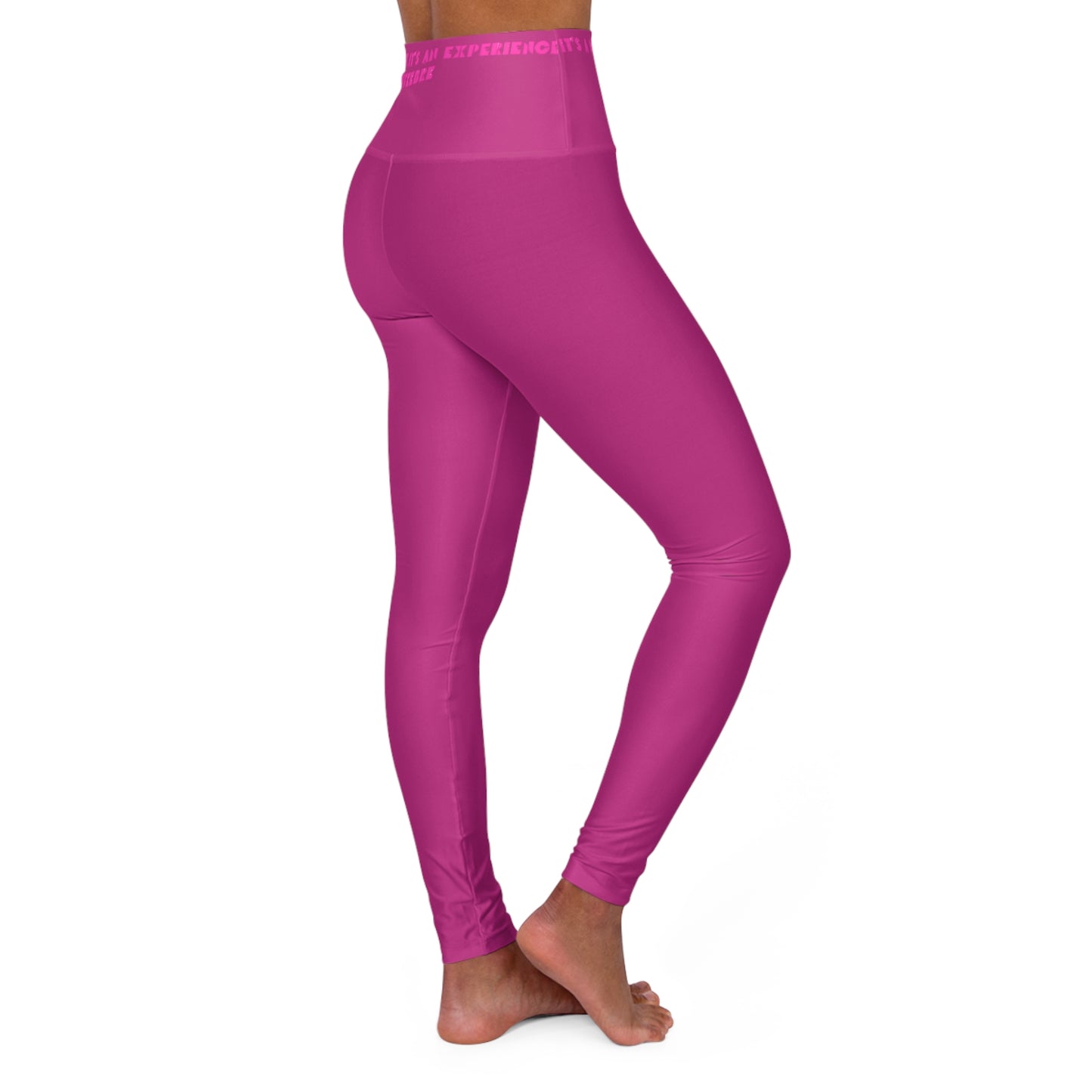 Pink Fitness High Waisted Leggings  - COFFEEBRE
