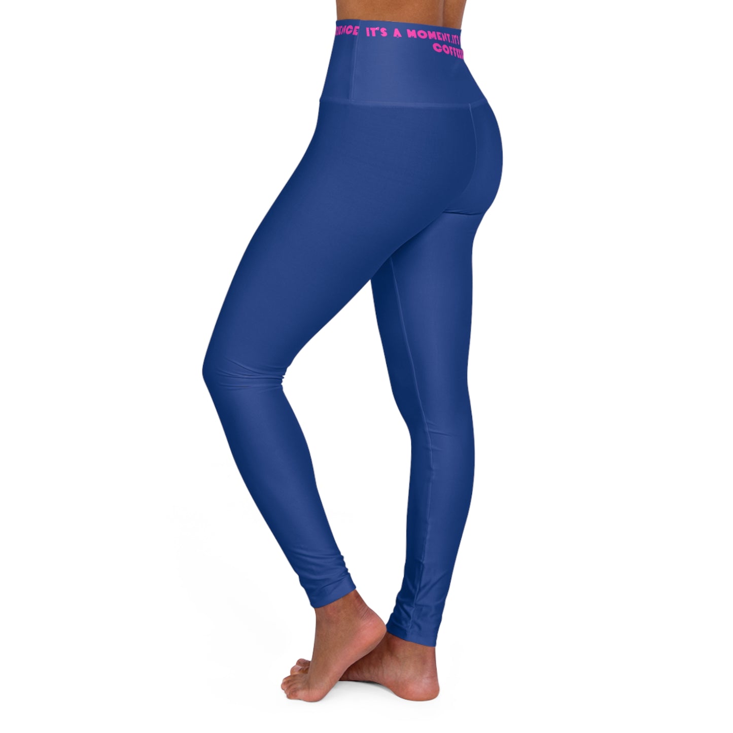 Blue Fitness High Waisted Yoga Leggings