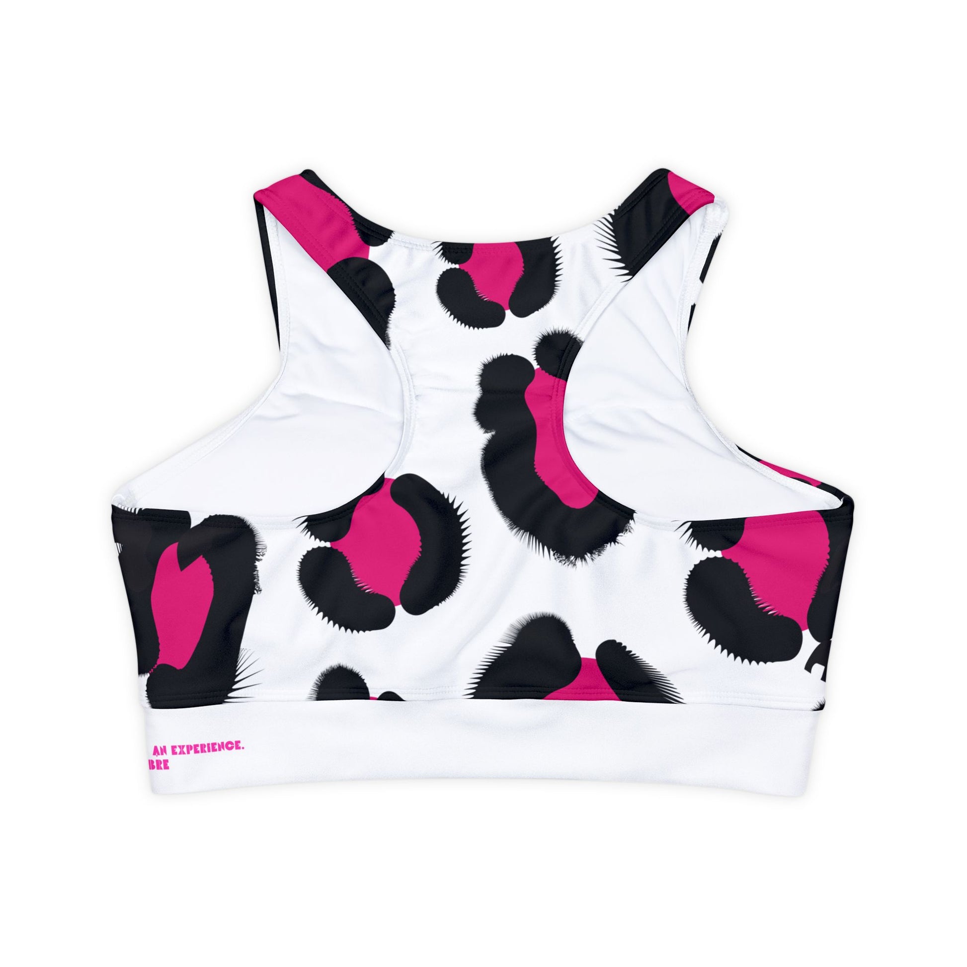 Pink Animal Print Sports Bra - COFFEEBRE