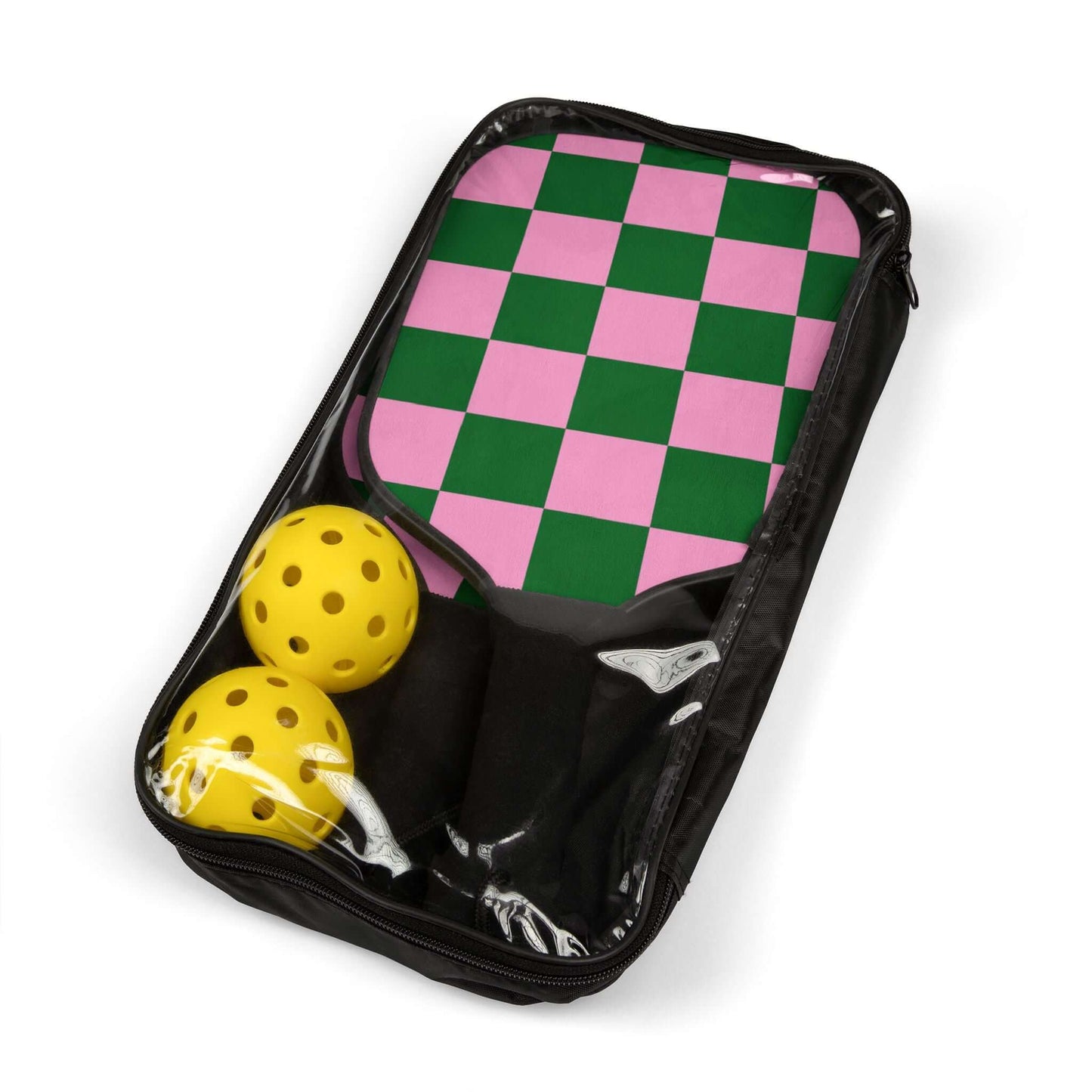 Green Checkered Pickleball Paddle Kit - COFFEEBRE