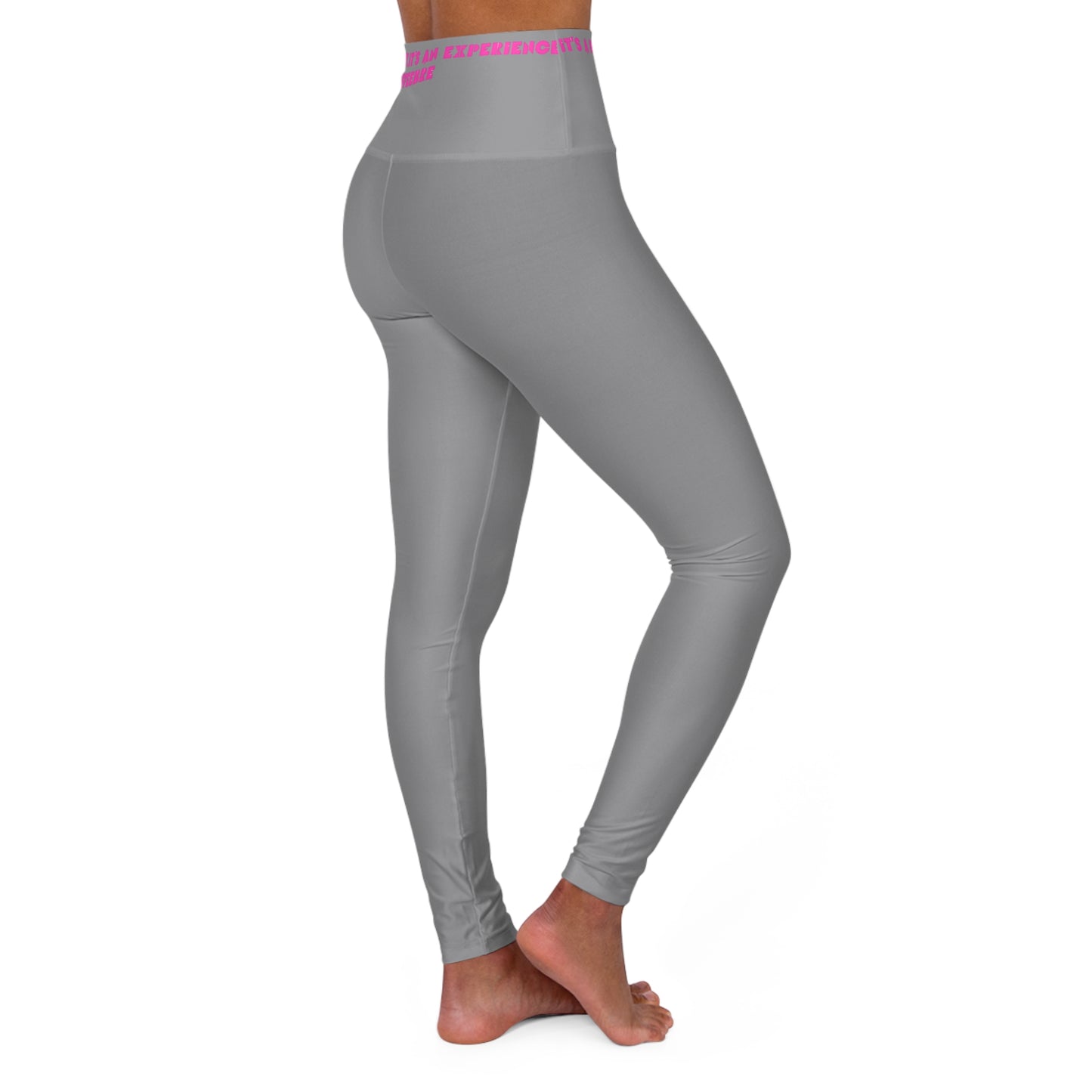 Light Grey Fitness High Waisted Leggings - COFFEEBE