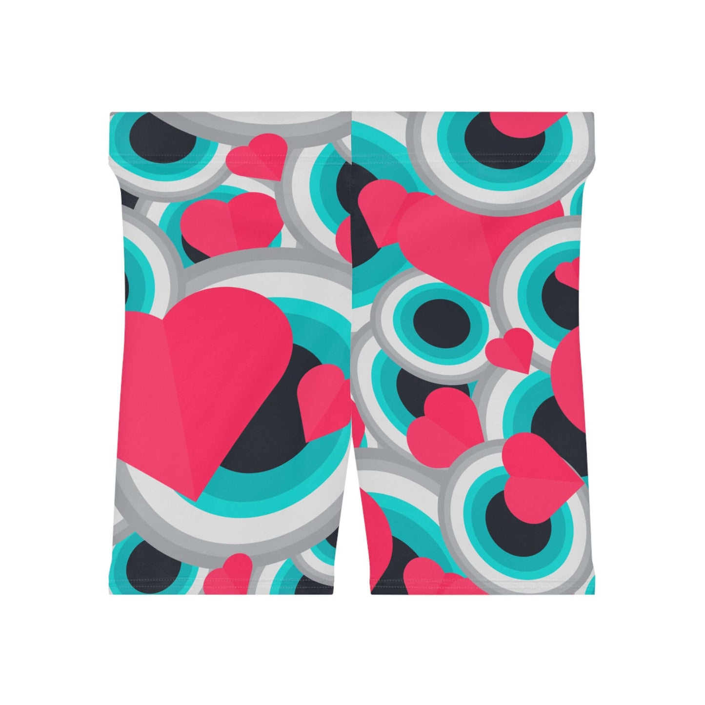 Patterned Workout Athletic Biker Shorts - COFEEBRE