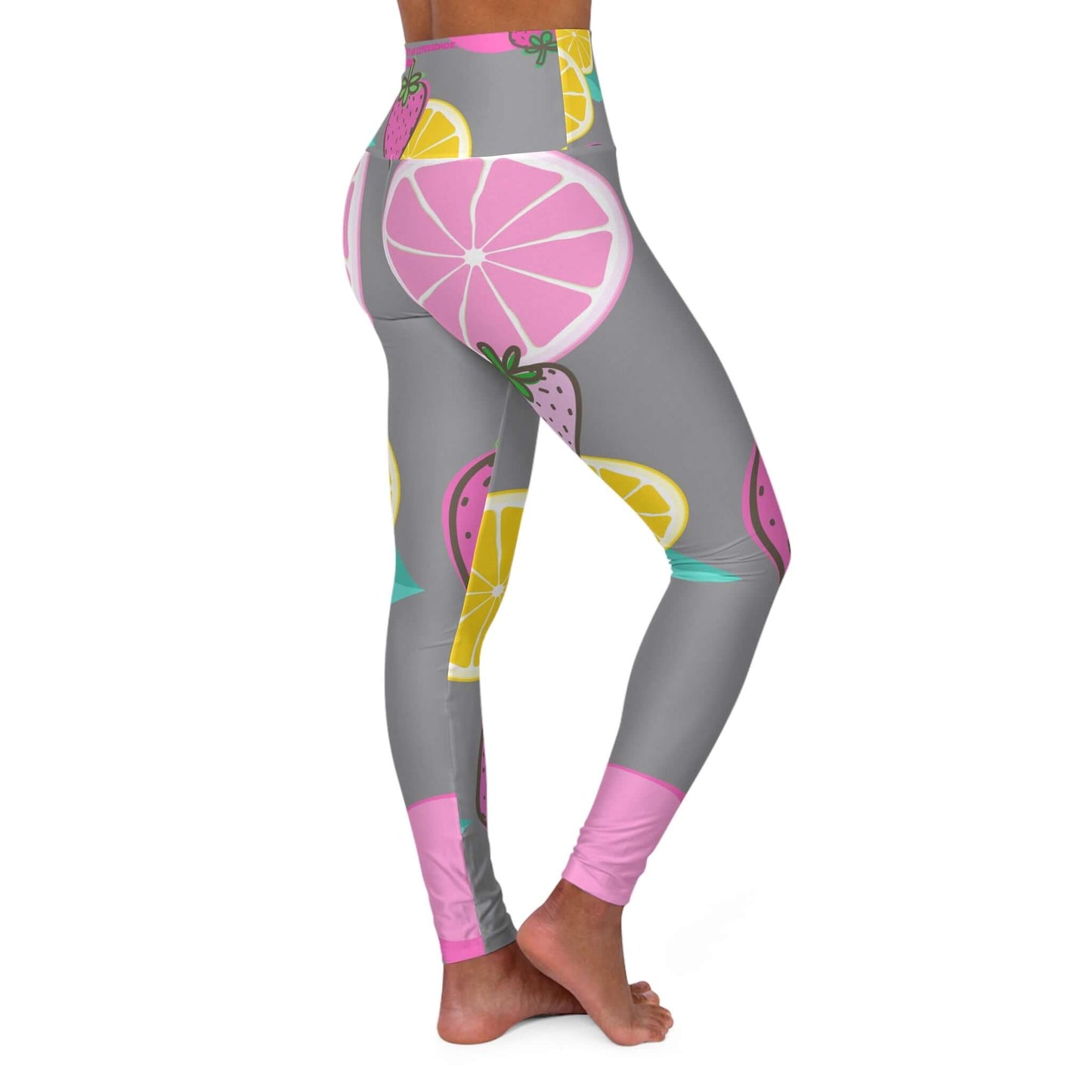 Grey High Waisted Yoga Leggings COFFEEBRE