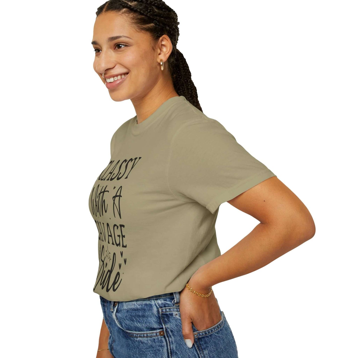 Class With Savage Side Athleisure T-shirt