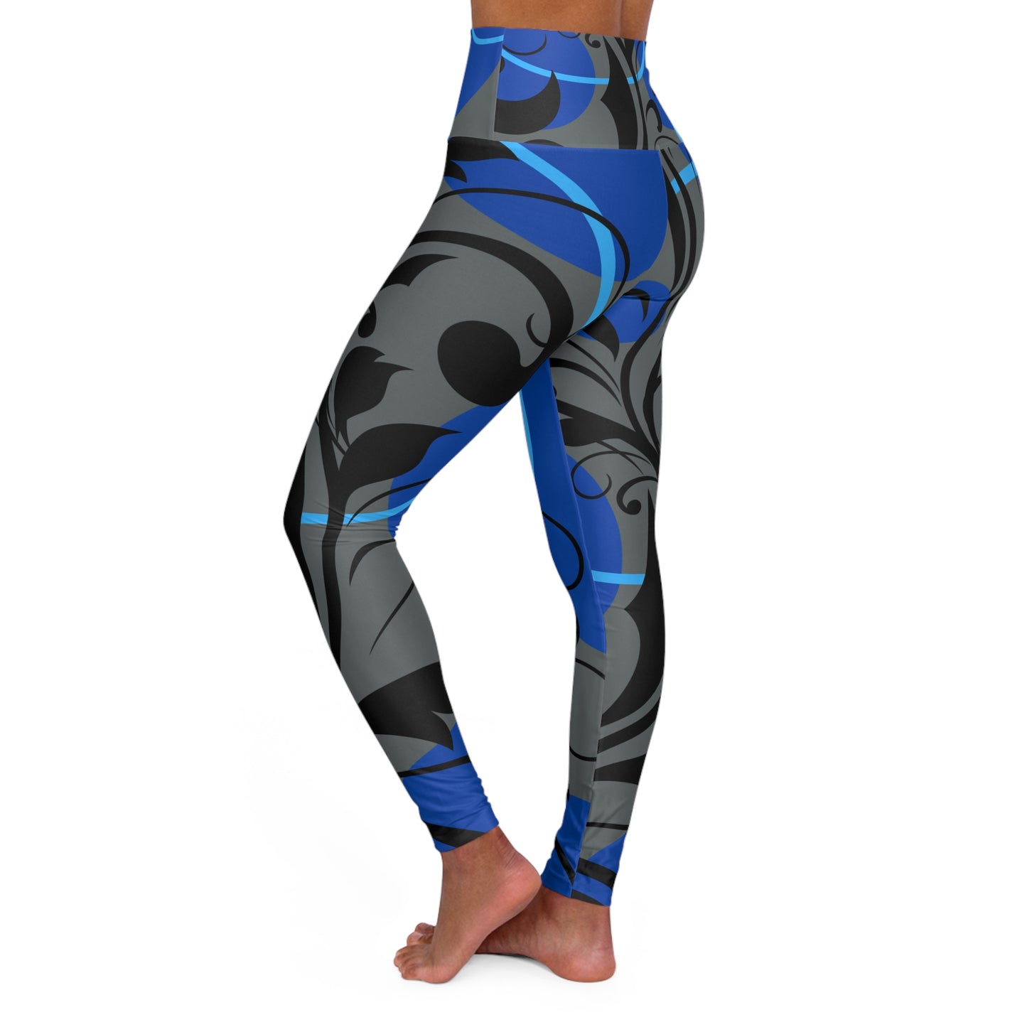High Waisted Yoga Leggings - COFFEEBRE