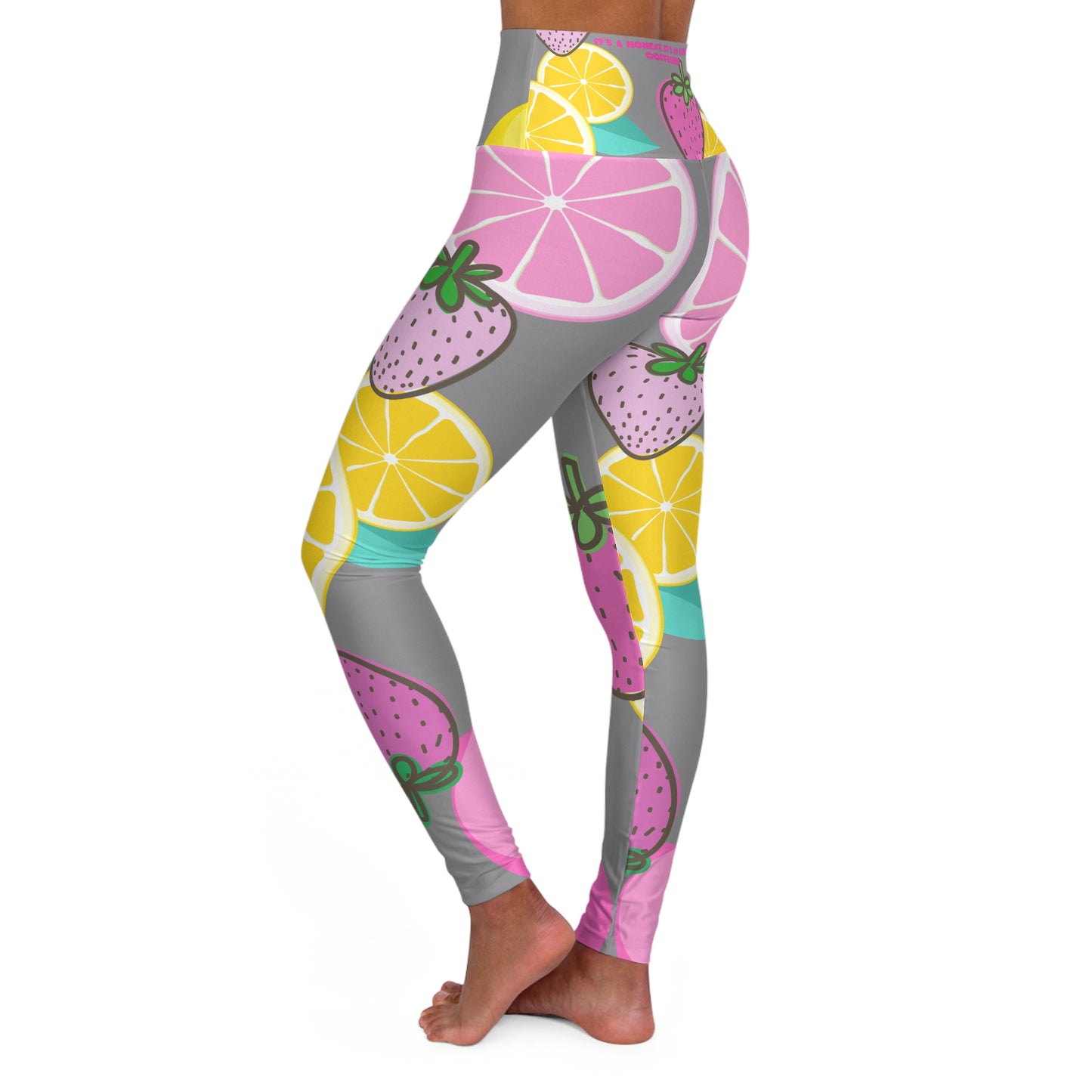 Grey High Waisted Yoga Leggings COFFEEBRE