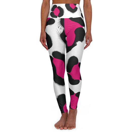 Animal Print High Waisted Yoga Leggings - COFFEEBRE