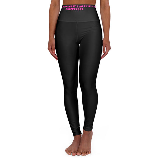 Black Fitness High Waisted Yoga Leggings - COFFEEBRE