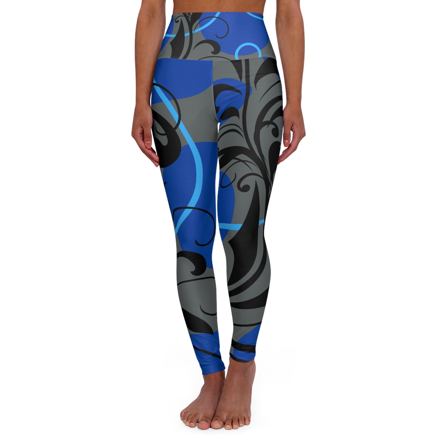 High Waisted Yoga Leggings - COFFEEBRE