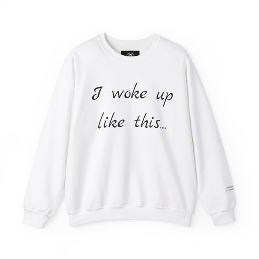 Woke Up Fitness Crewneck Sweatshirt - COFEEBRE