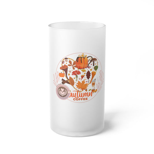 Autumn Frosted Glass Latte Mug - COFFEEBRE