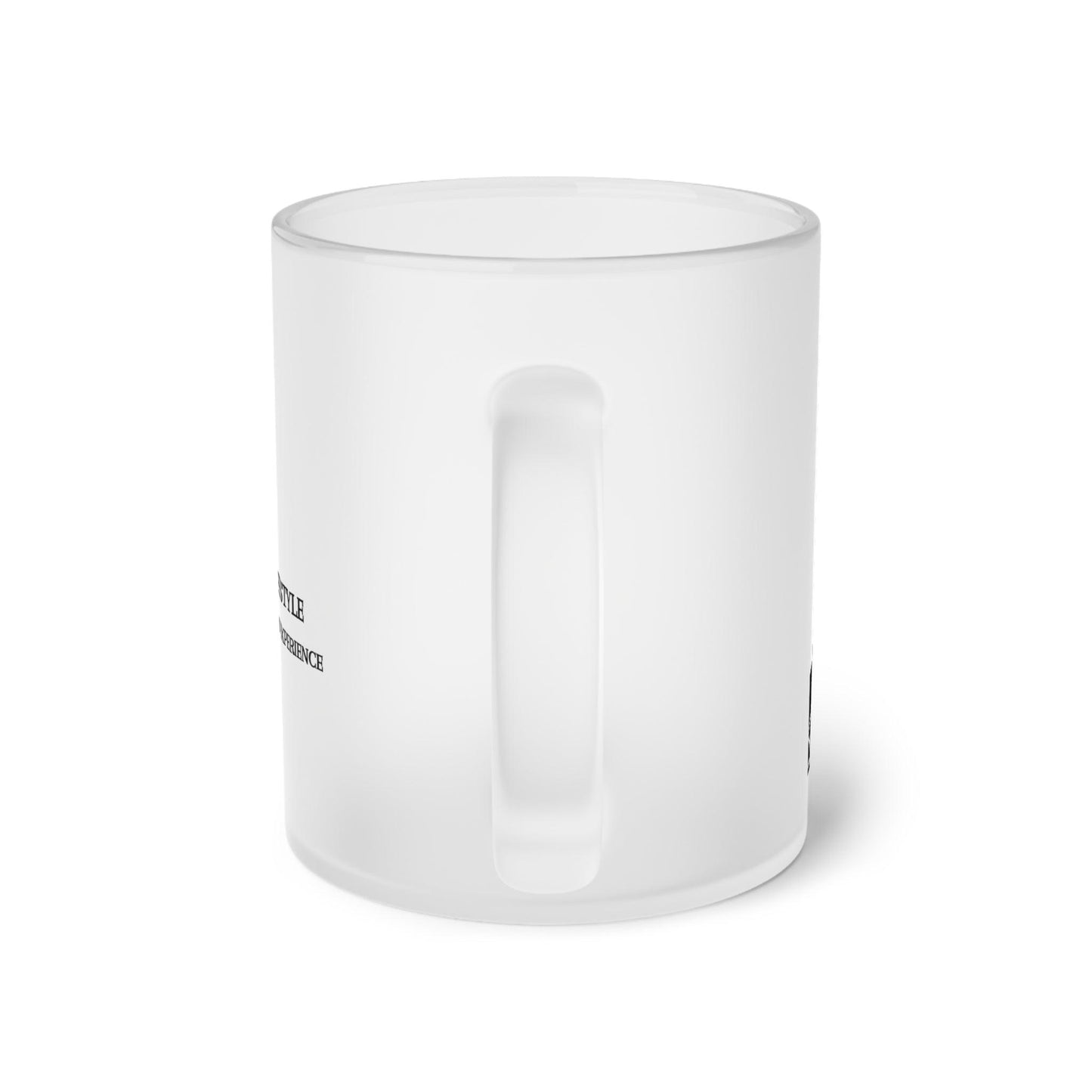 Black Roasted Coffee Bean Tree Frosted Glass Mug - COFFEEBRE