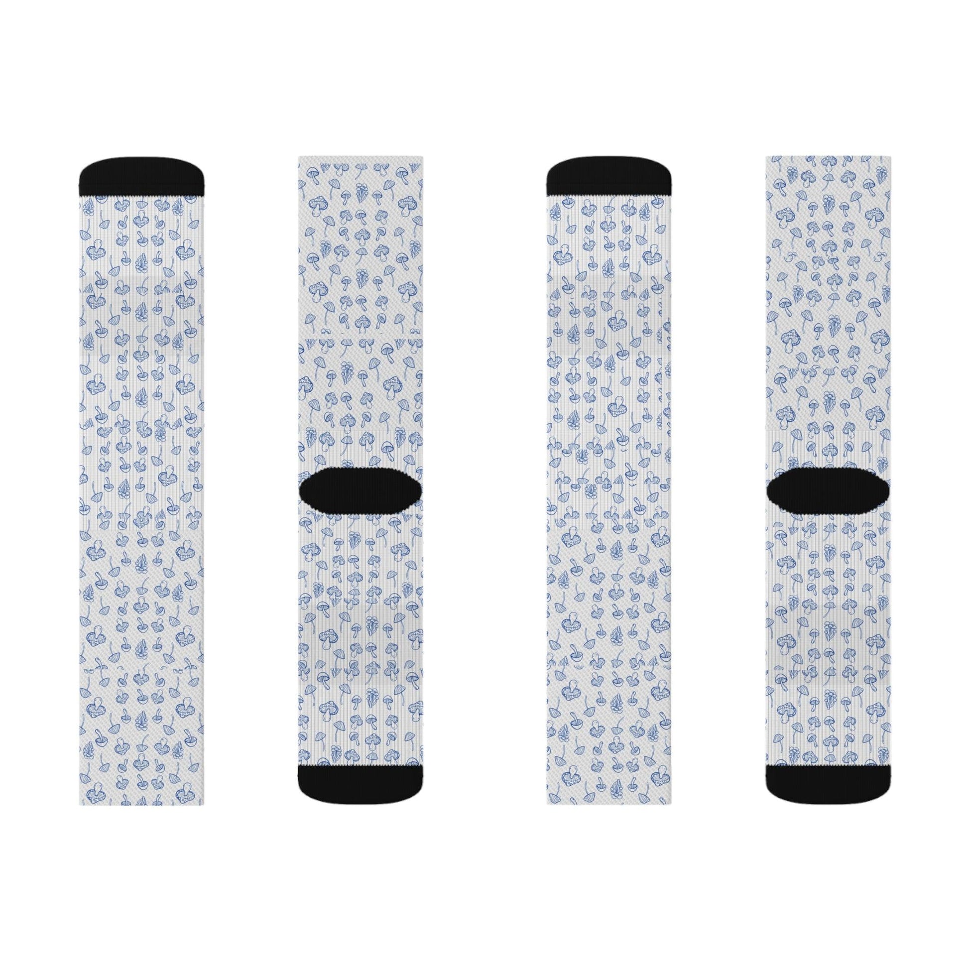 Blue Mushroom Socks - COFFEEBRE