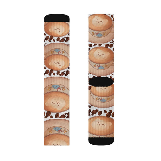 Cappuccino Hug in a Mug Coffee Socks - COFFEEBRE