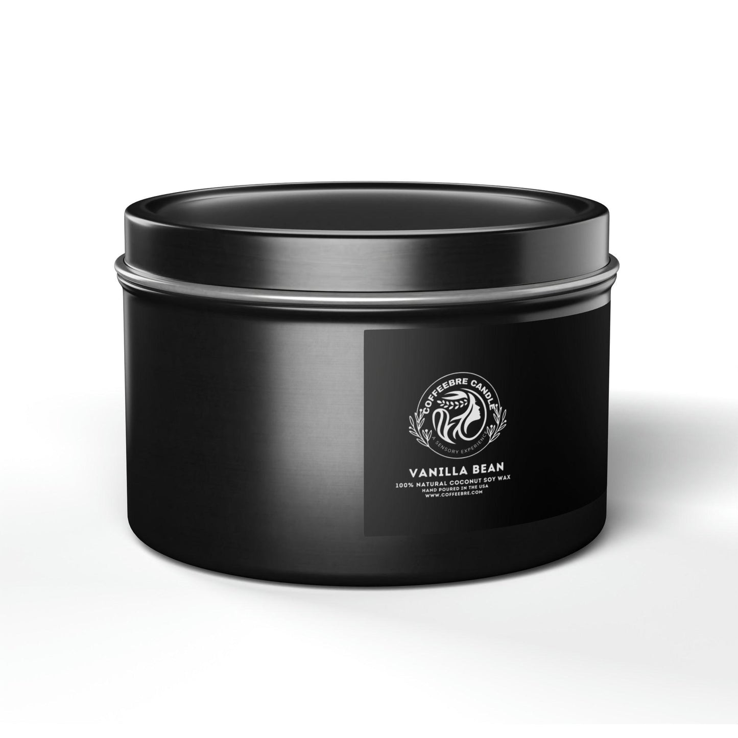 Cinammon Vanilla Bean Scented Coconut Soy Tin Candles - COFFEEBRE
