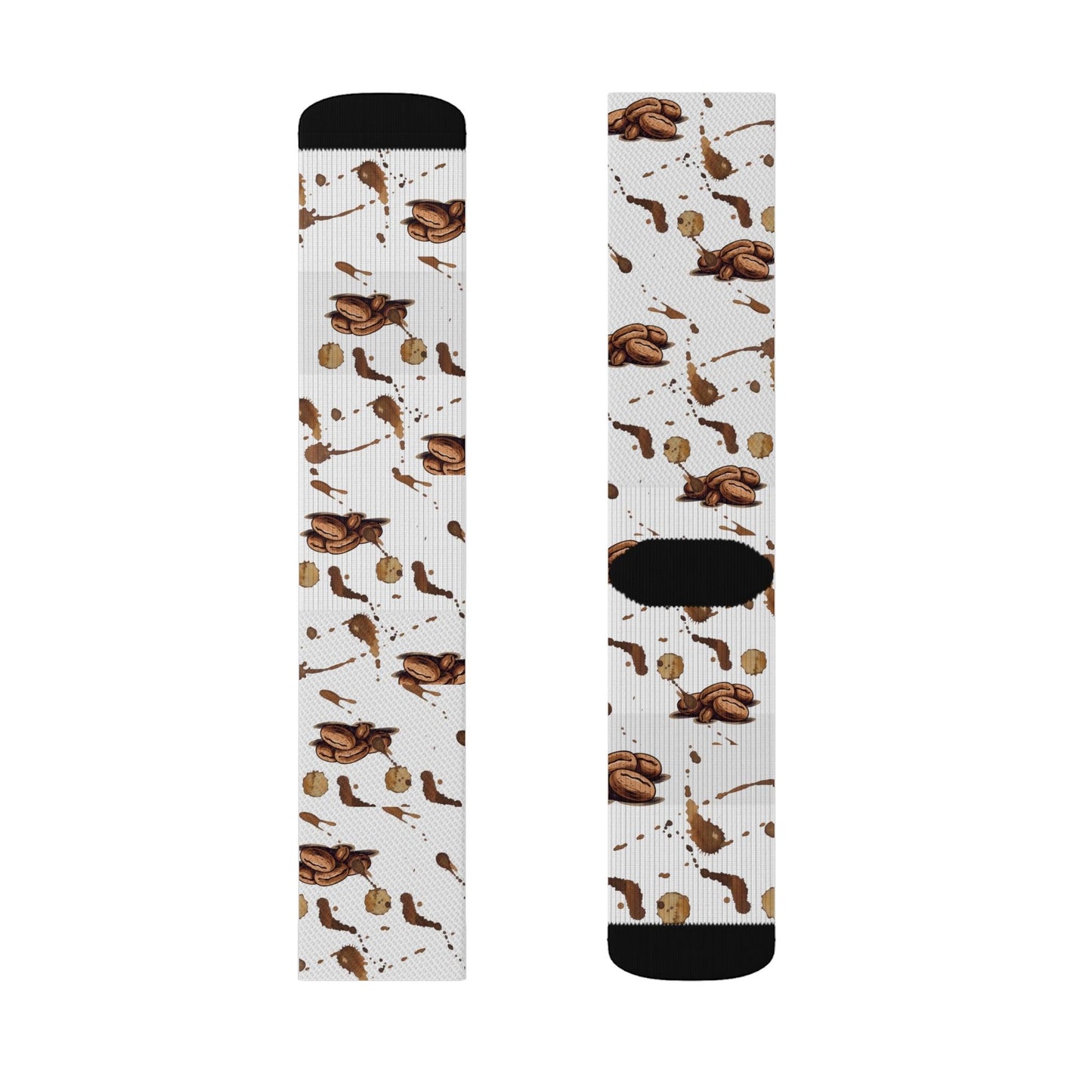 Coffee Bean and Latte Stained Socks - COFFEEBRE