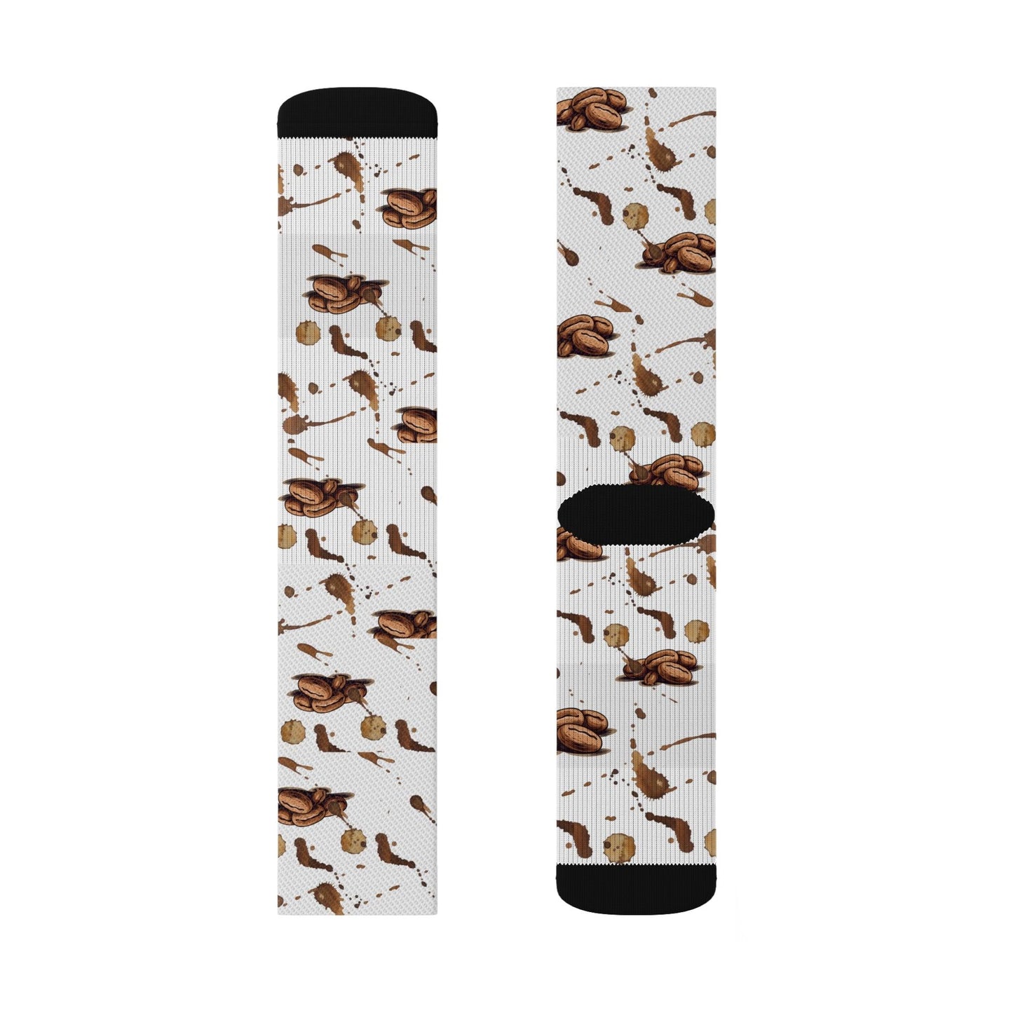 Coffee Bean and Latte Stained Socks - COFFEEBRE