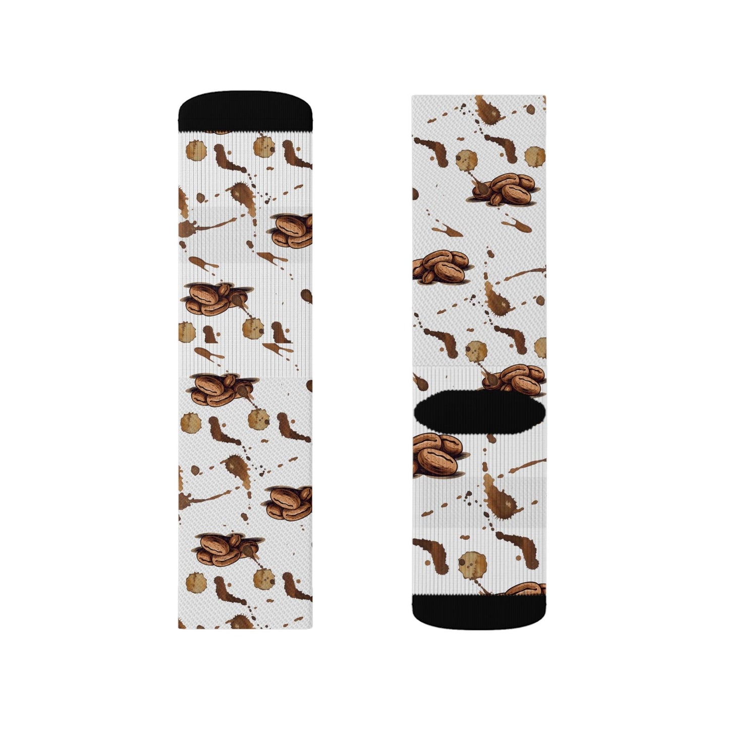 Coffee Bean and Latte Stained Socks - COFFEEBRE