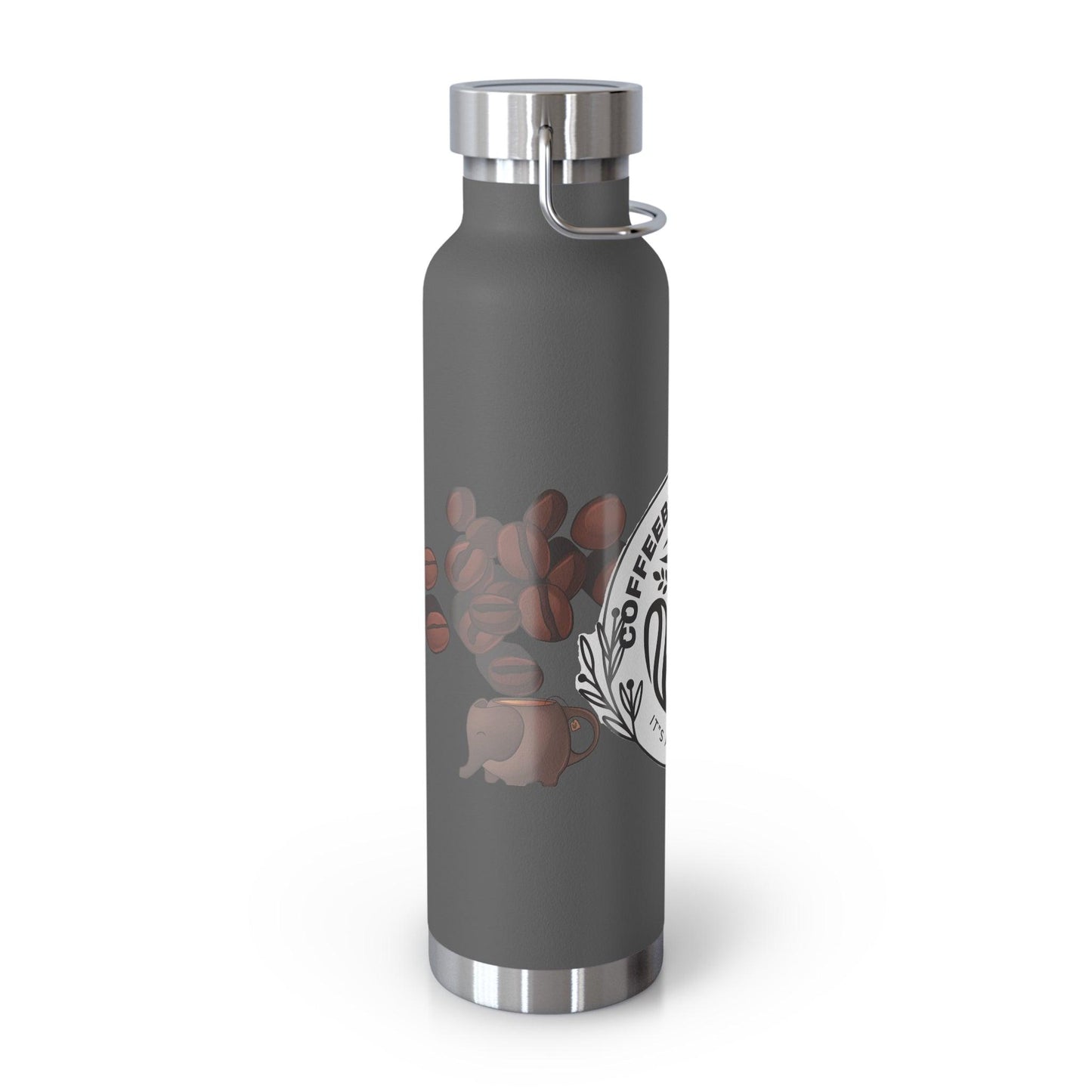 Coffee Bean Travel Copper Vacuum Insulated Bottle, 22oz - COFFEEBRE