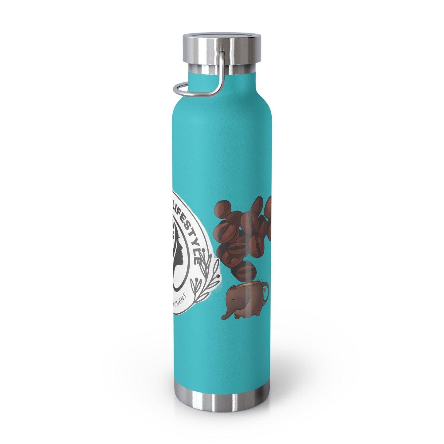 Coffee Bean Travel Copper Vacuum Insulated Bottle, 22oz - COFFEEBRE