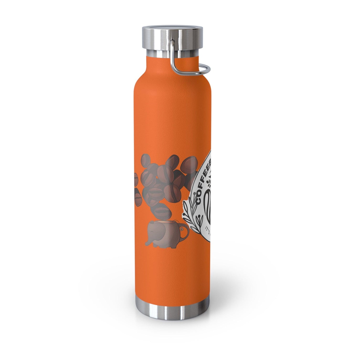 Coffee Bean Travel Copper Vacuum Insulated Bottle, 22oz - COFFEEBRE