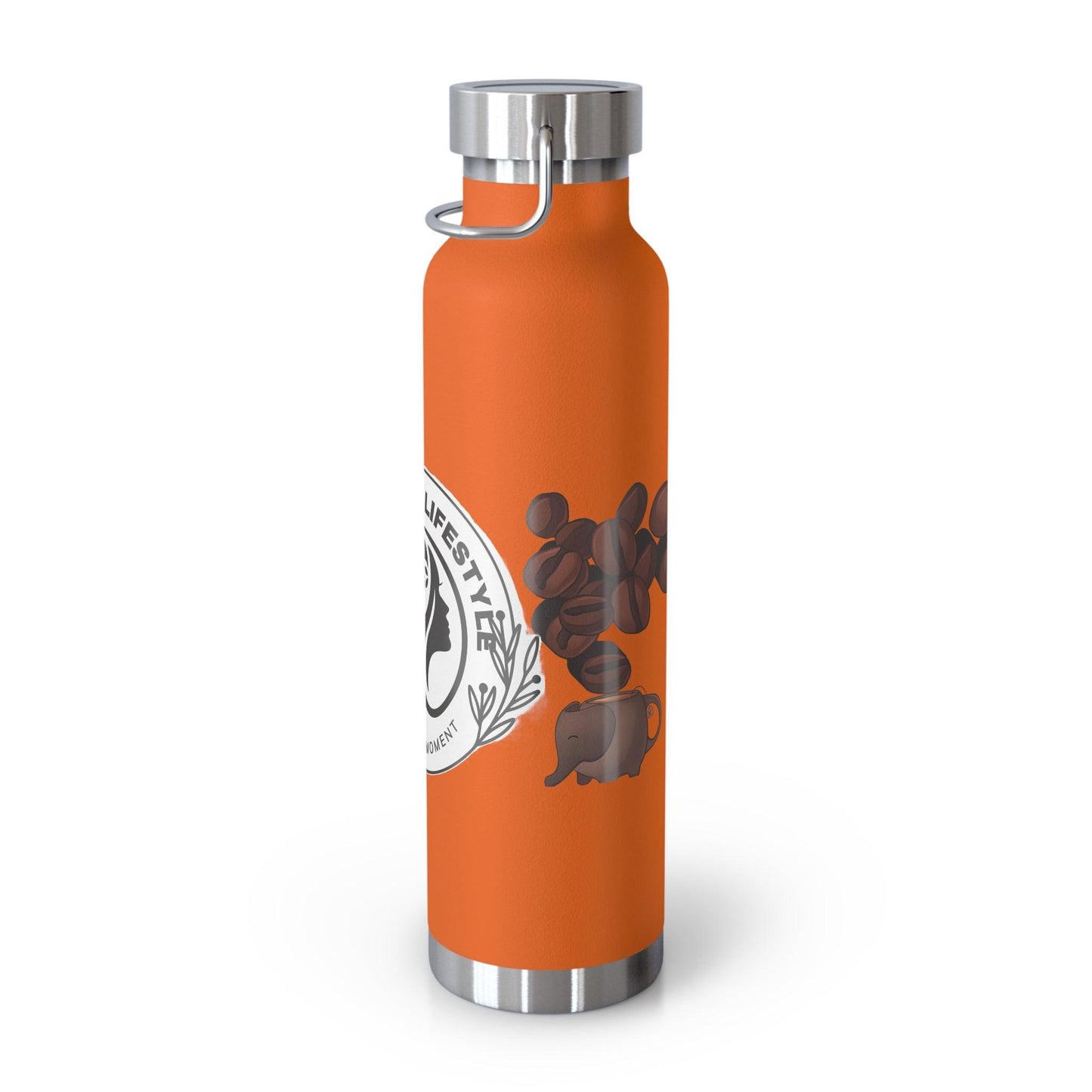 Coffee Bean Travel Copper Vacuum Insulated Bottle, 22oz - COFFEEBRE