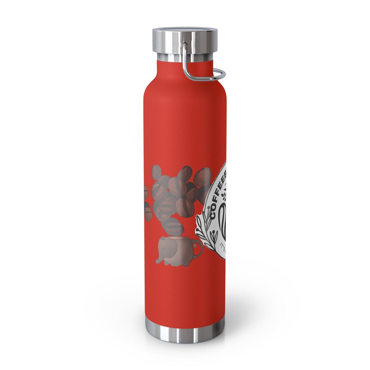 Coffee Bean Travel Copper Vacuum Insulated Bottle, 22oz - COFFEEBRE