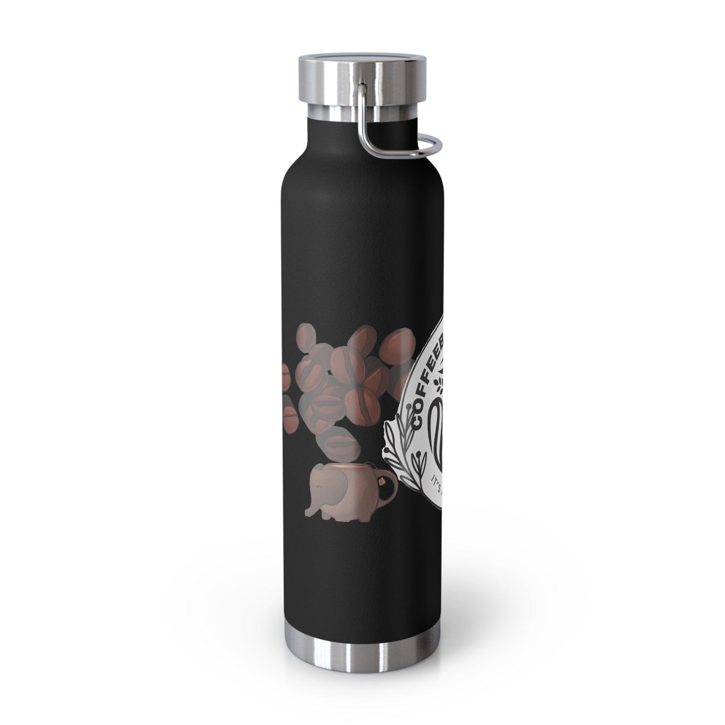 Coffee Bean Travel Copper Vacuum Insulated Bottle, 22oz - COFFEEBRE