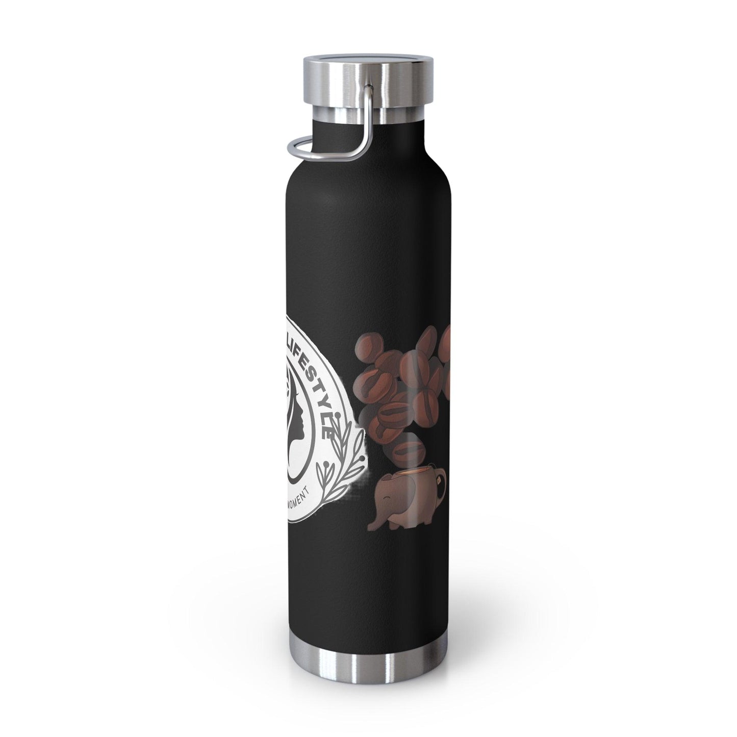 Coffee Bean Travel Copper Vacuum Insulated Bottle, 22oz - COFFEEBRE