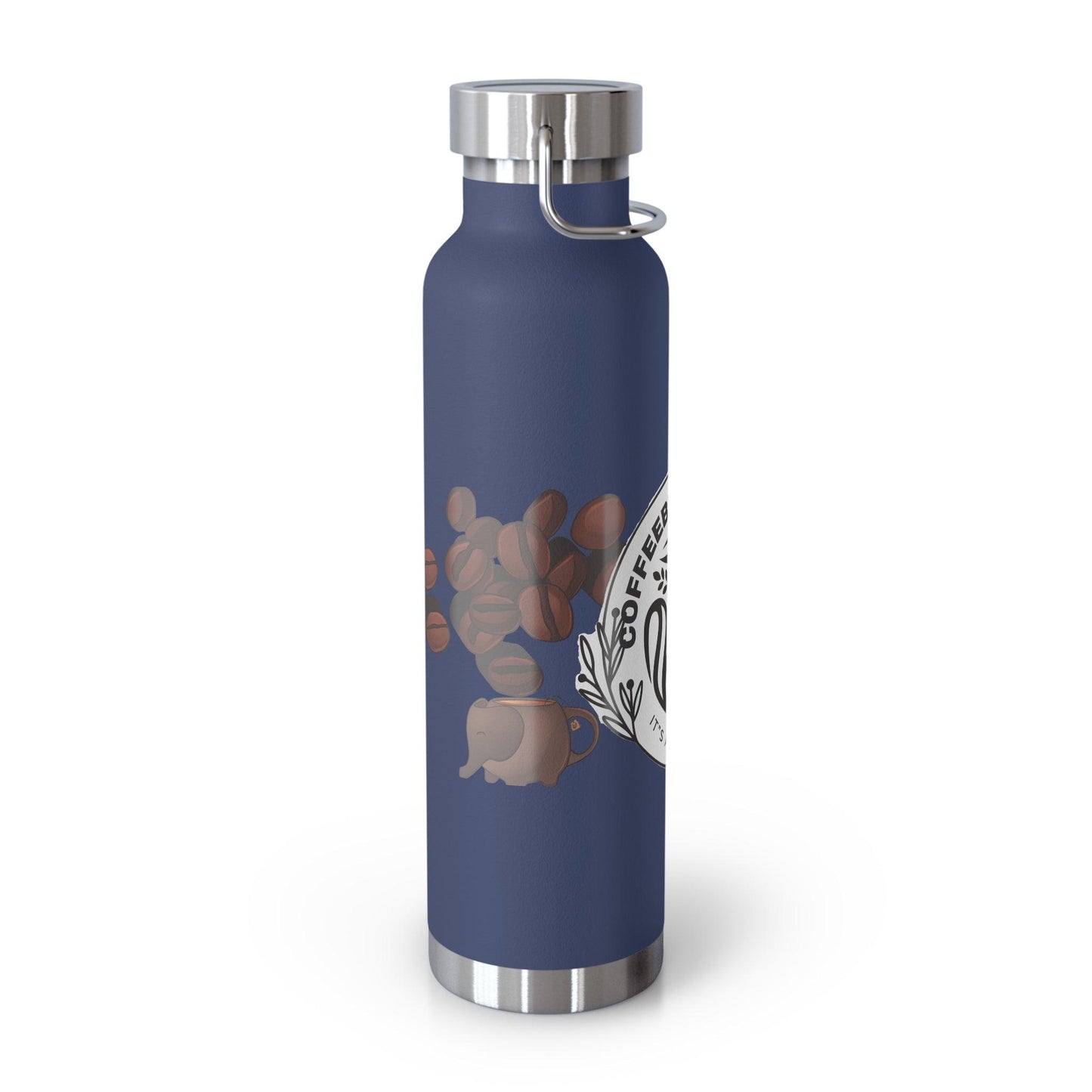 Coffee Bean Travel Copper Vacuum Insulated Bottle, 22oz - COFFEEBRE