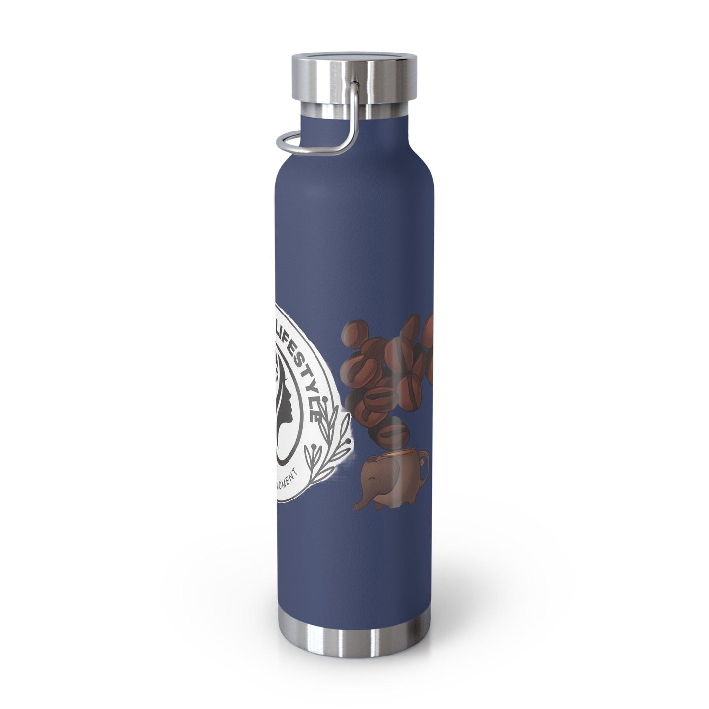 Coffee Bean Travel Copper Vacuum Insulated Bottle, 22oz - COFFEEBRE