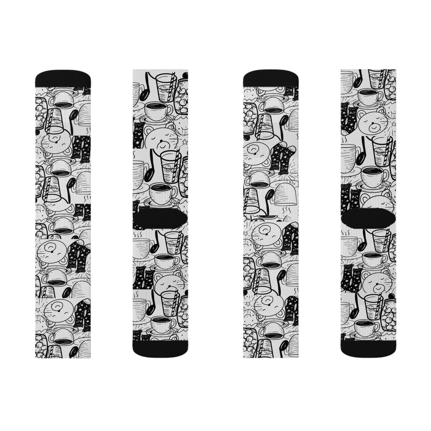 Coffee Blues and Humming Bear Socks - COFFEEBRE