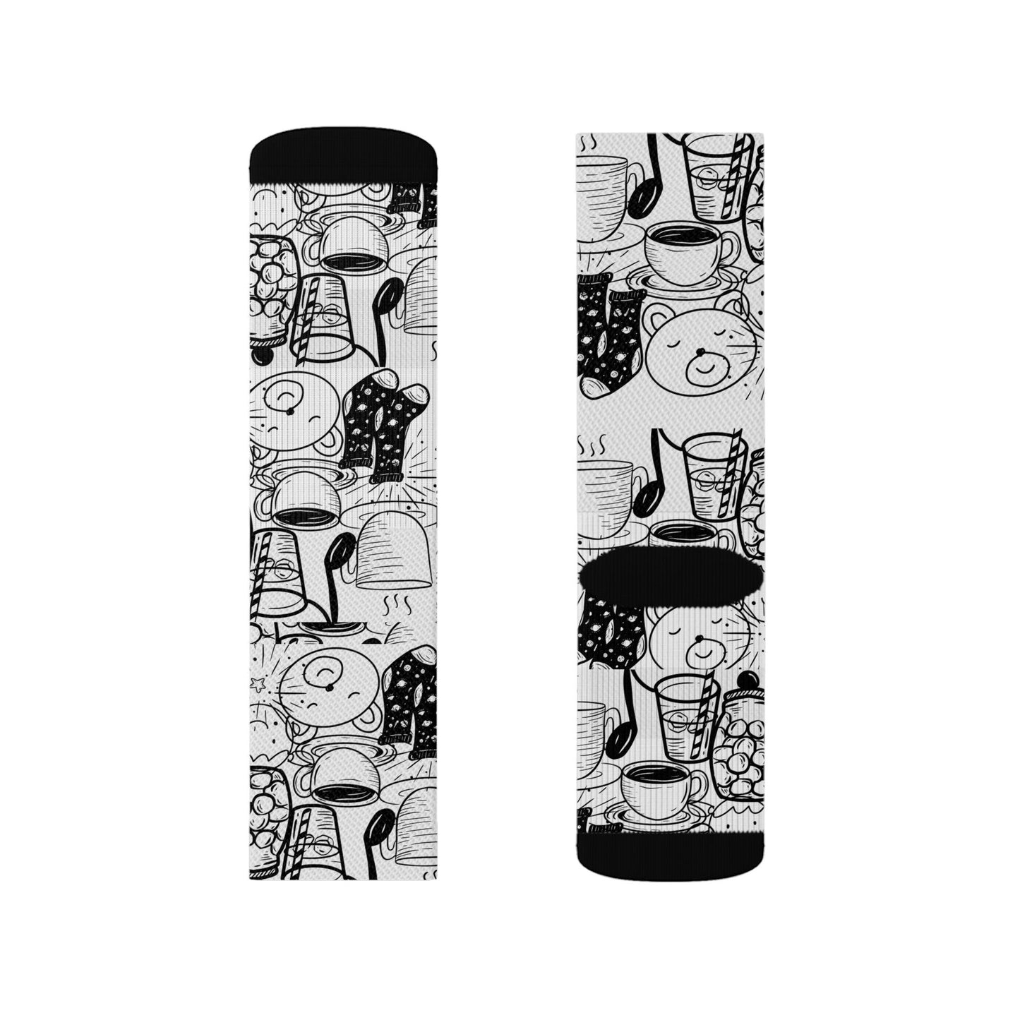 Coffee Blues and Humming Bear Socks - COFFEEBRE