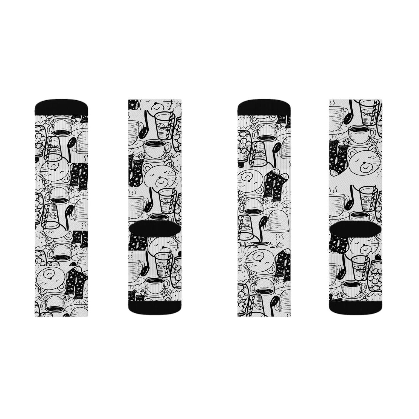 Coffee Blues and Humming Bear Socks - COFFEEBRE
