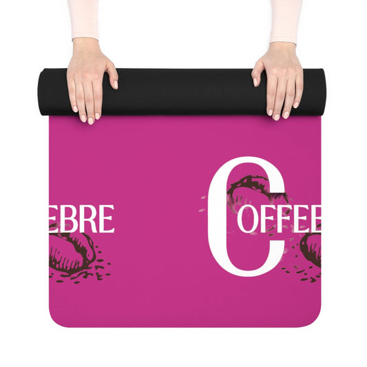 Coffeebre Hot Pink Rubber Yoga Mat - COFFEEBRE