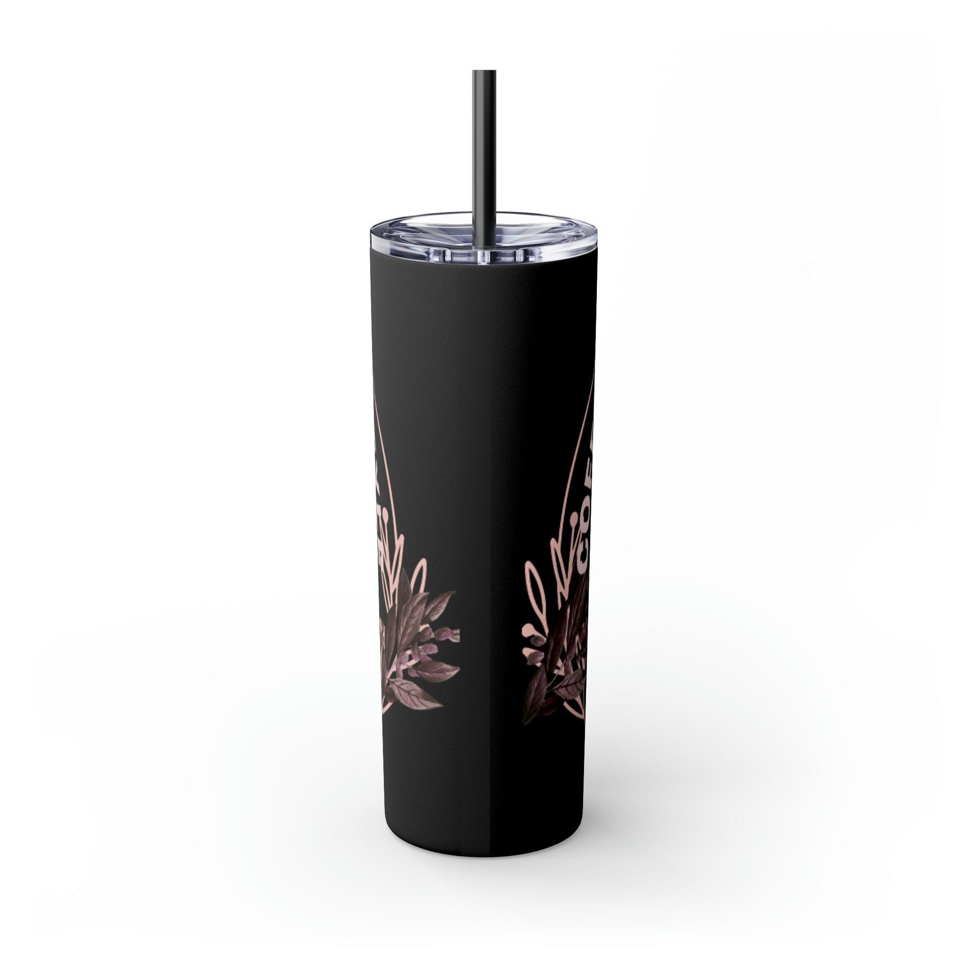 Coffeebre Lifestyle Skinny Tumbler with Straw, 20oz - COFFEEBRE