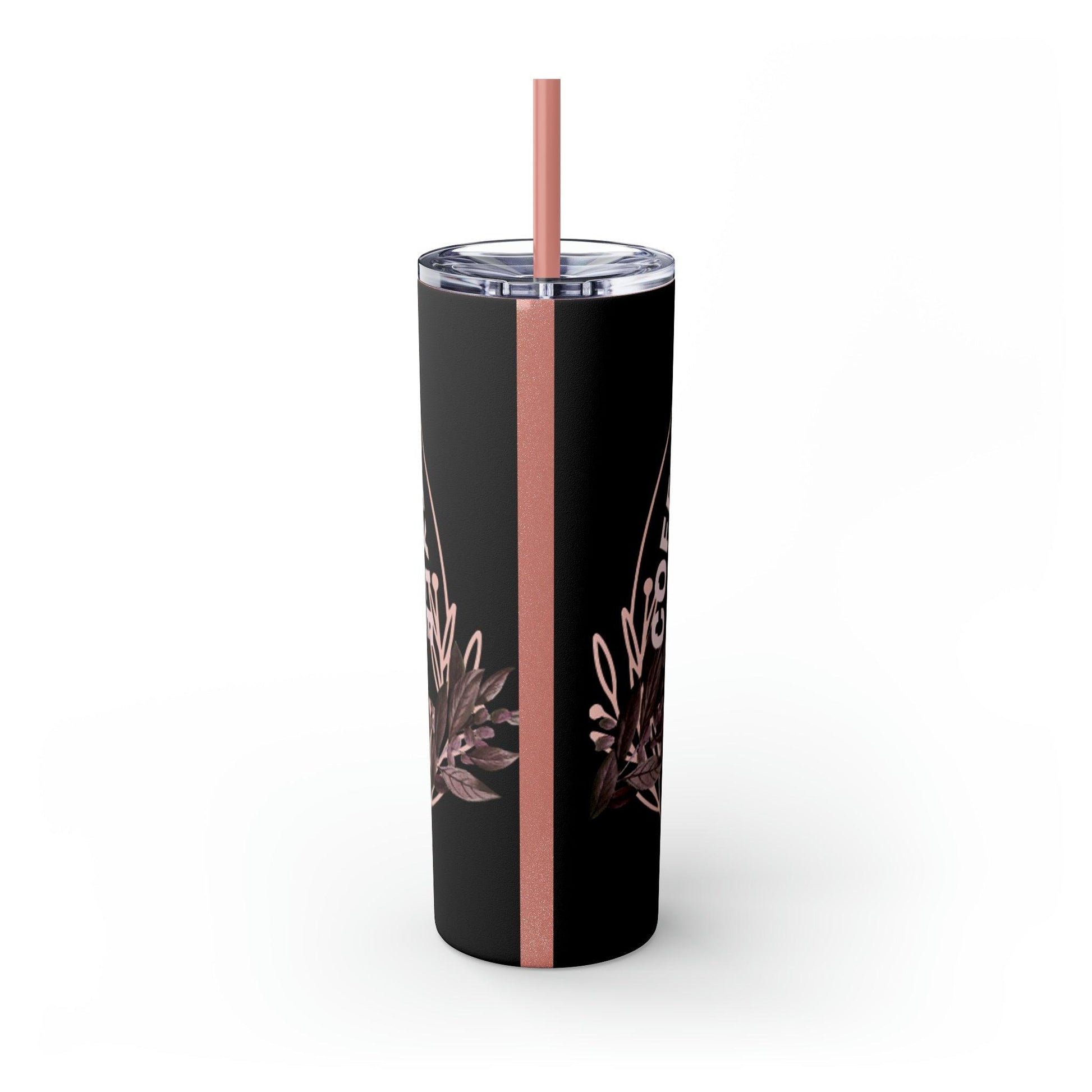 Coffeebre Lifestyle Skinny Tumbler with Straw, 20oz - COFFEEBRE