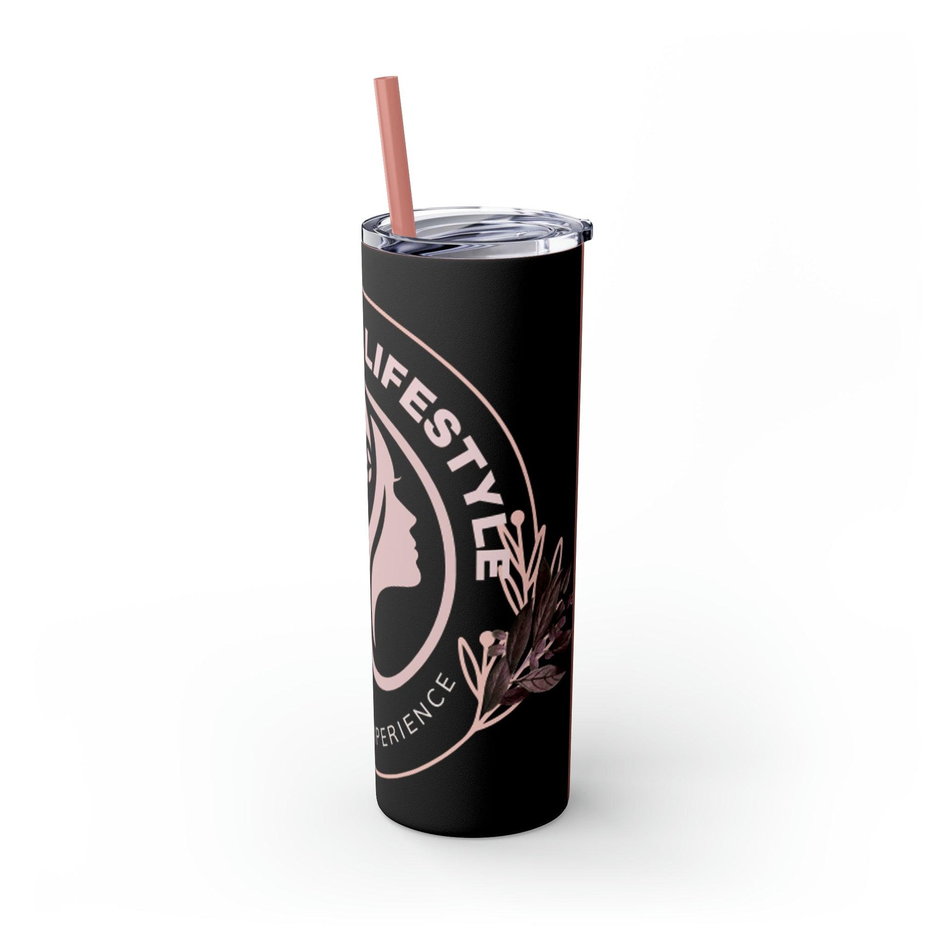 Coffeebre Lifestyle Skinny Tumbler with Straw, 20oz - COFFEEBRE