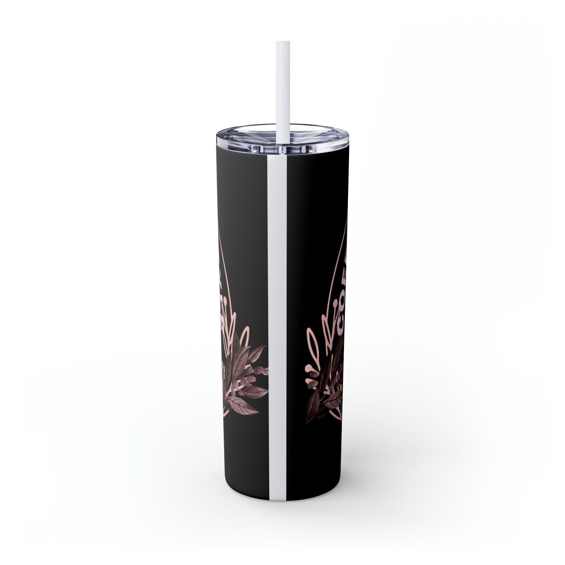 Coffeebre Lifestyle Skinny Tumbler with Straw, 20oz - COFFEEBRE