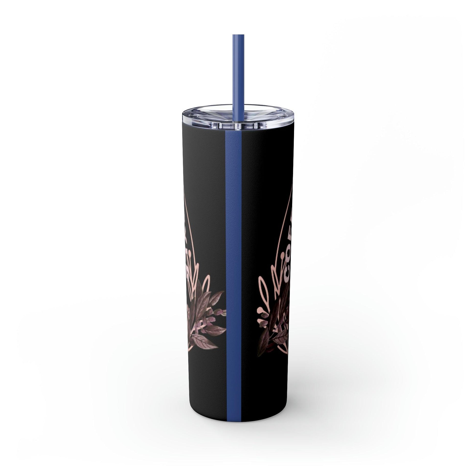 Coffeebre Lifestyle Skinny Tumbler with Straw, 20oz - COFFEEBRE