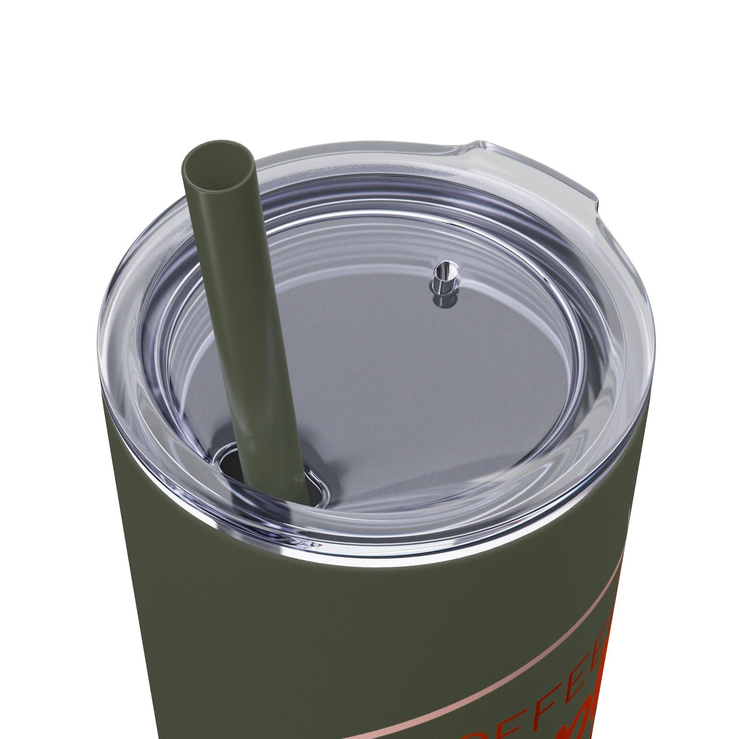 Coffeebre Pumpkin Spice Skinny Tumbler with Straw, 20oz - COFFEEBRE