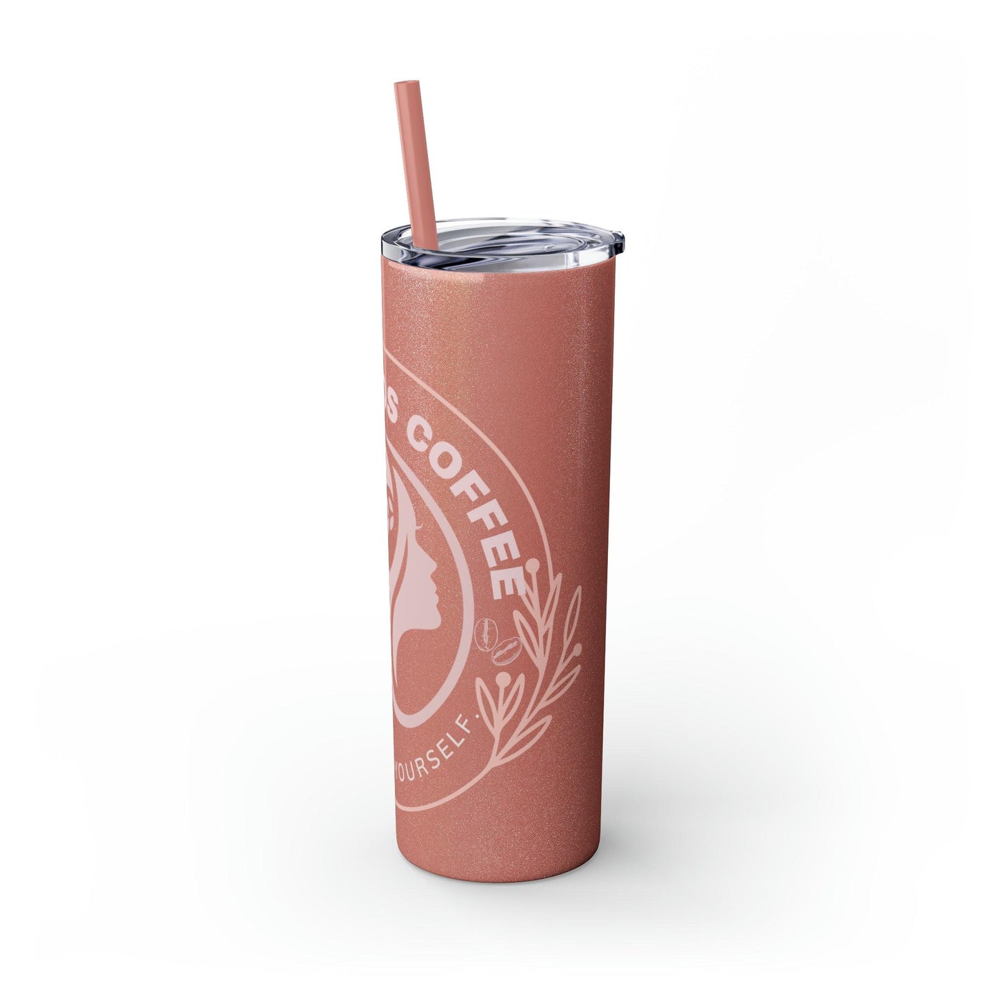 Coffeebre Skinny Mama Needs Coffee Tumbler with Straw, 20oz - COFFEEBRE