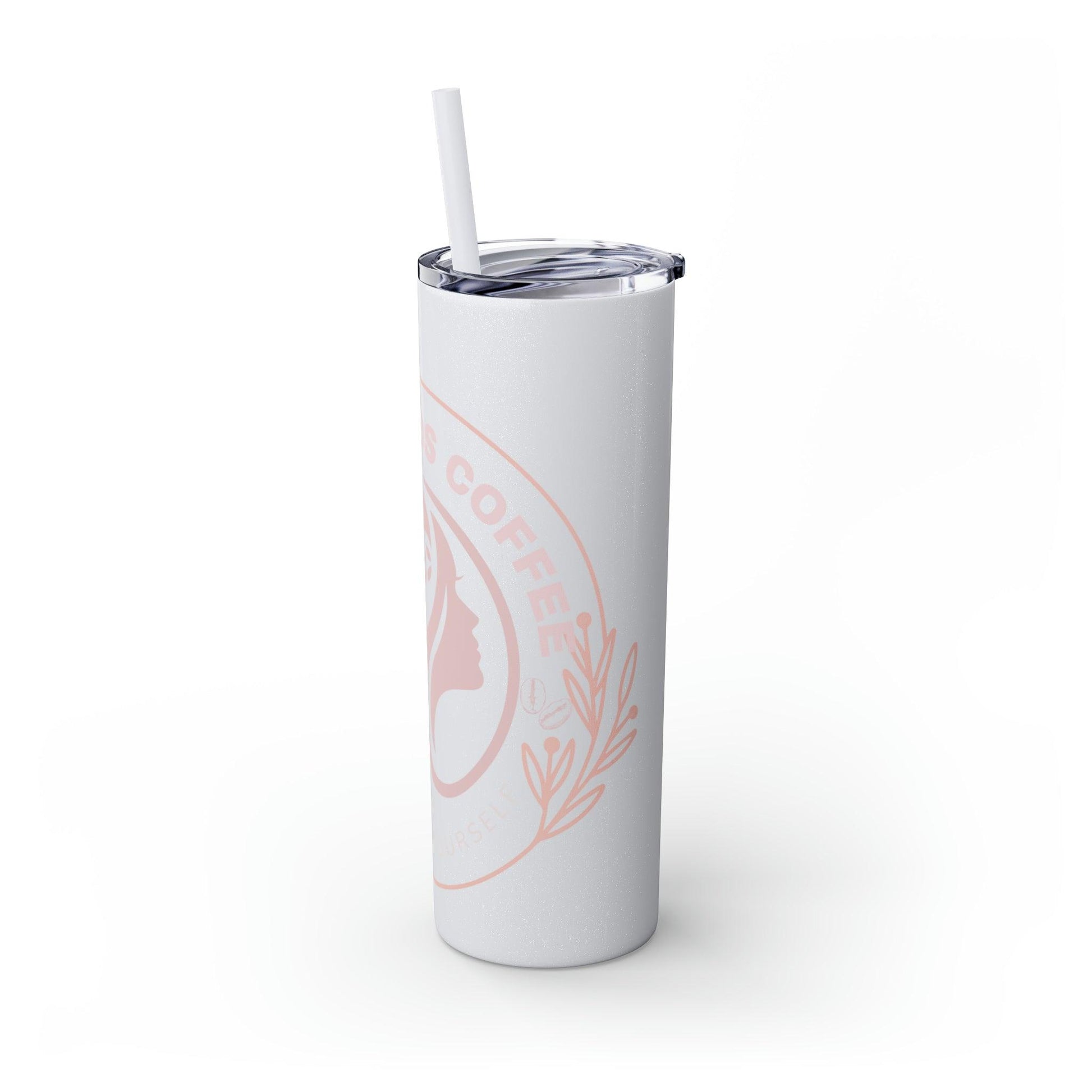Coffeebre Skinny Mama Needs Coffee Tumbler with Straw, 20oz - COFFEEBRE