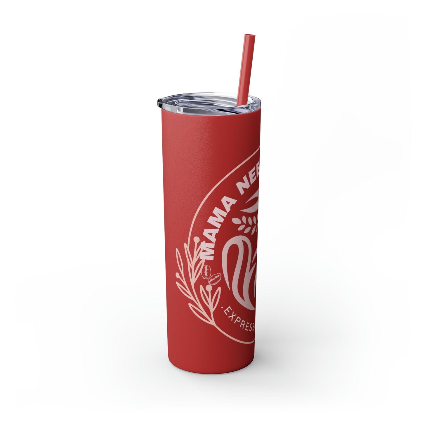 Coffeebre Skinny Mama Needs Coffee Tumbler with Straw, 20oz - COFFEEBRE