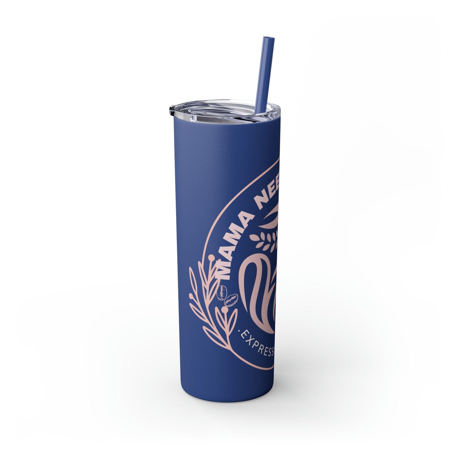 Coffeebre Skinny Mama Needs Coffee Tumbler with Straw, 20oz - COFFEEBRE