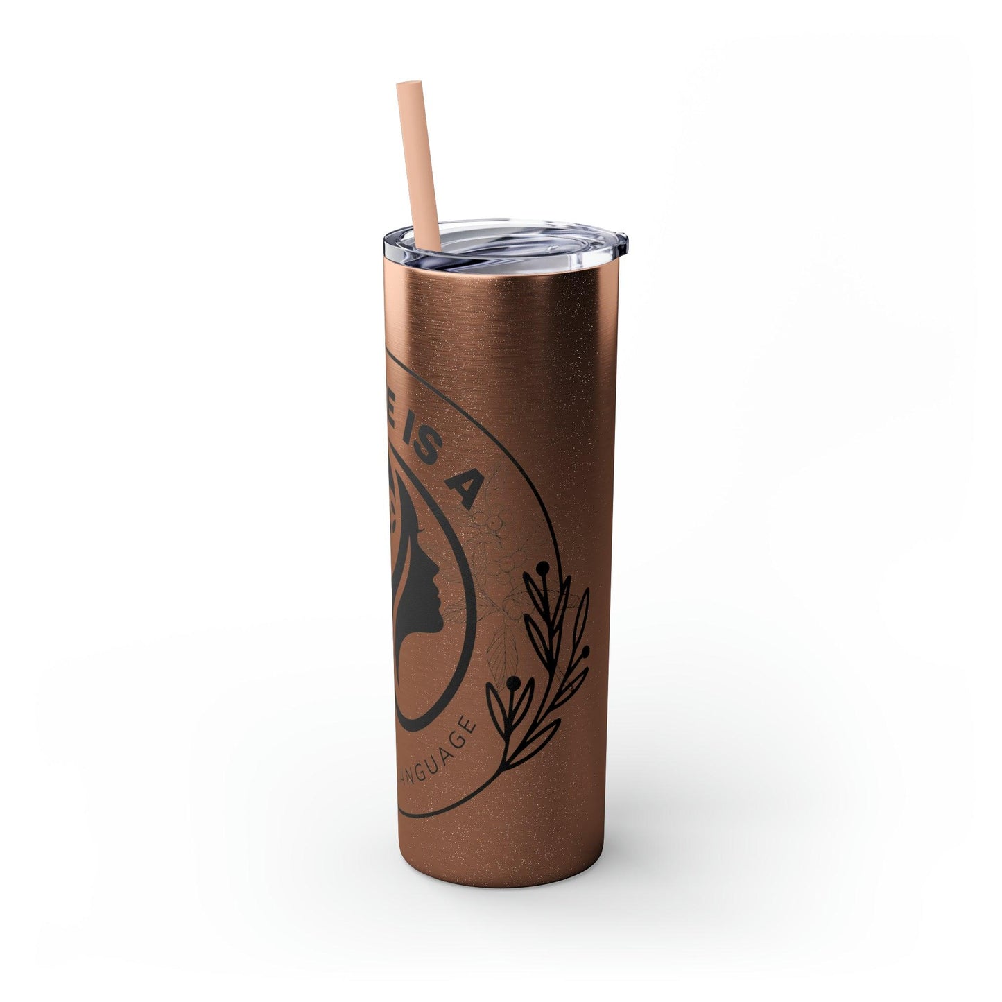 Coffeebre Skinny Travel Tumbler with Straw, 20oz - COFFEEBRE