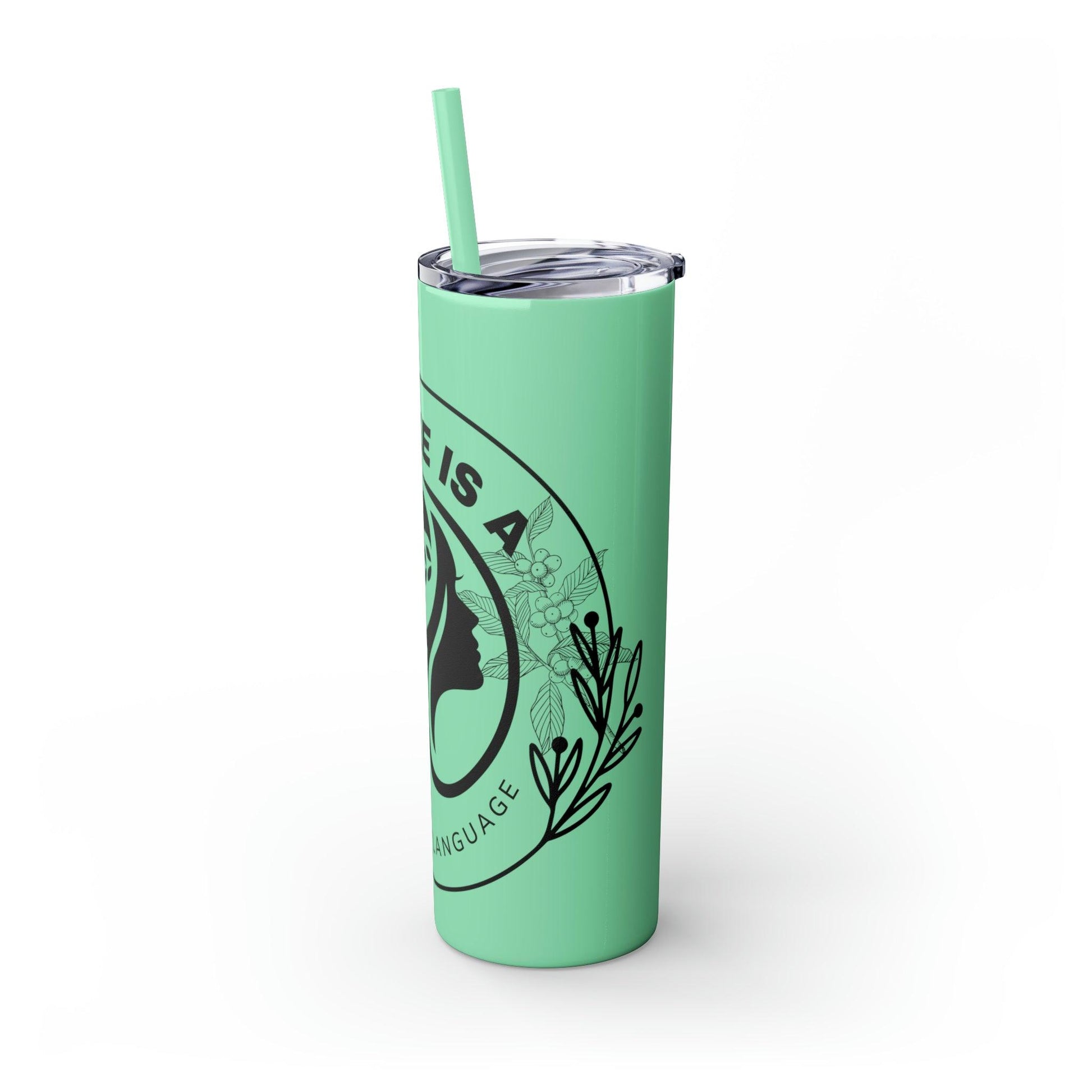 Coffeebre Skinny Travel Tumbler with Straw, 20oz - COFFEEBRE