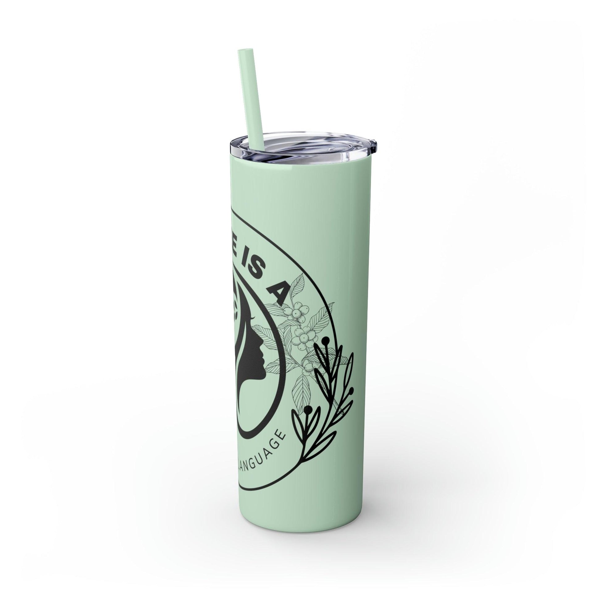 Coffeebre Skinny Travel Tumbler with Straw, 20oz - COFFEEBRE