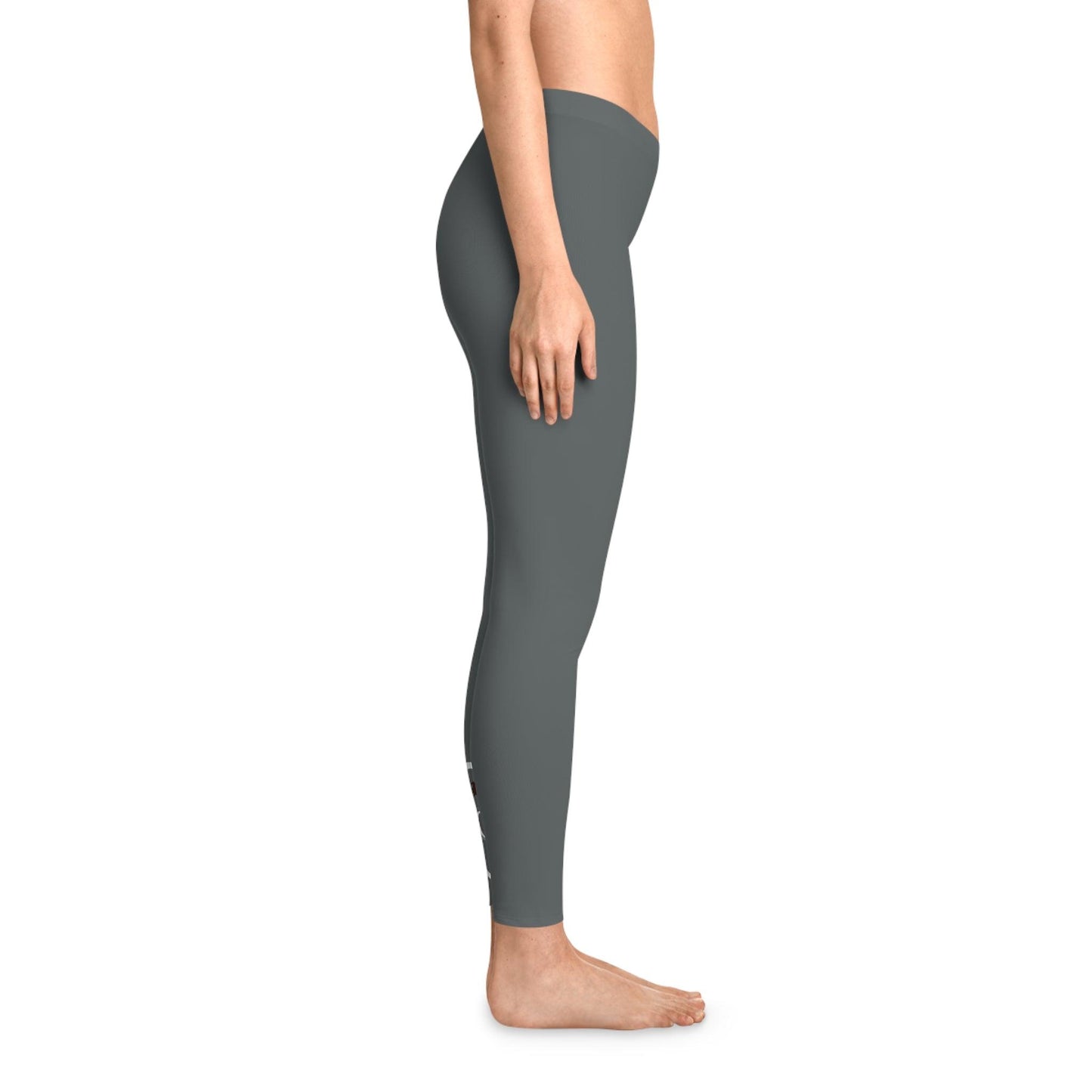 Dark Grey Stretchy Leggings - COFFEEBRE