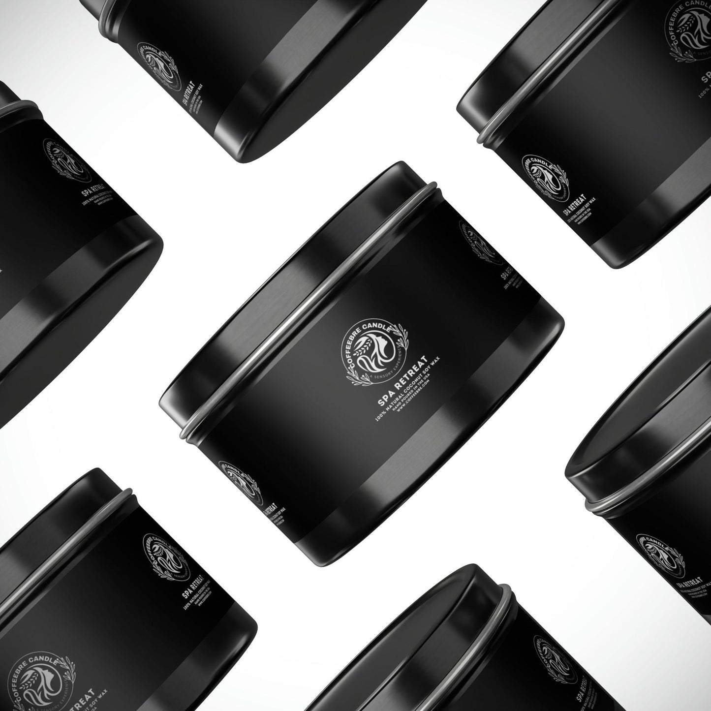 Eco-Friendly Spa Treat Scented Coconut Soy Tin Candles - COFFEEBRE